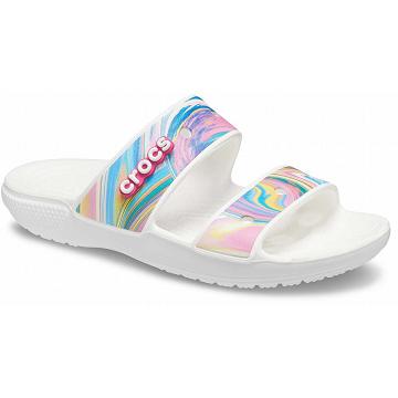 Sandalias Crocs Classic Out of this World Mujer Blancos | Mexico 0549EBCX